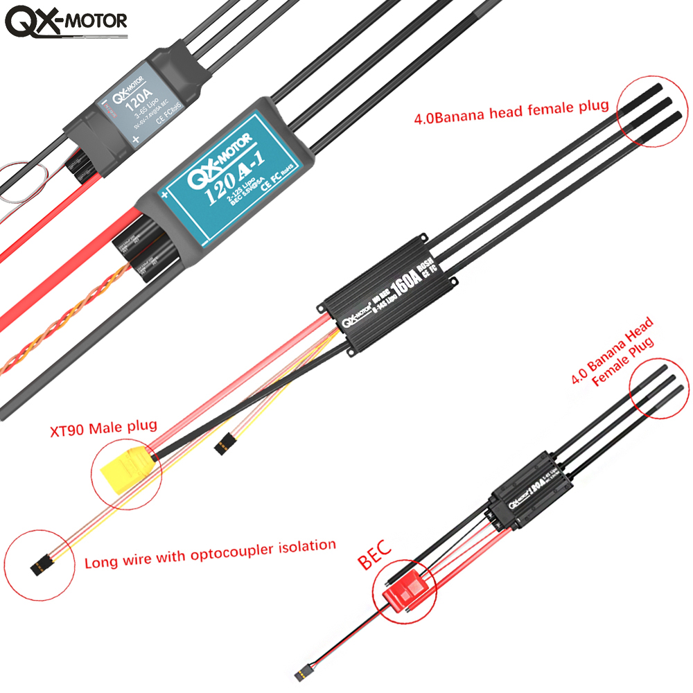 20A-120A Brushless ESC Speed C - Rc Helicopter Servo ulasan dan harga