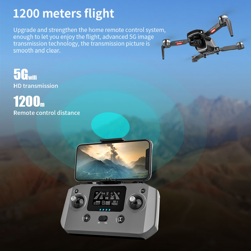L106 Pro 3 Drone 5G WIFI FPV F - Rc Helicopter Charger ulasan dan harga