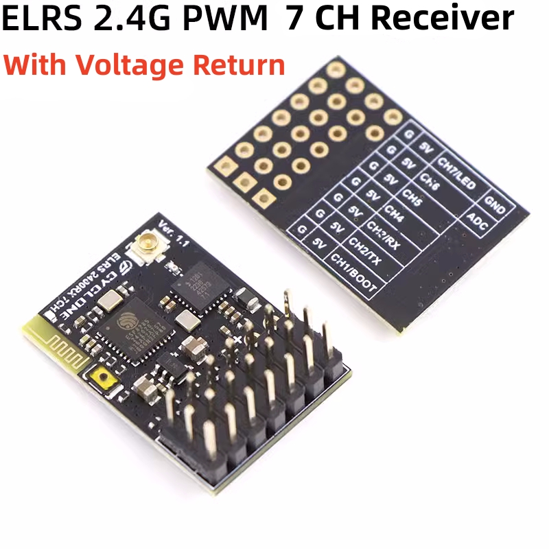 ELRS 2.4G PWM 7CH 6CH CRSF Rec - Rc Helicopter Remote Control ulasan dan harga